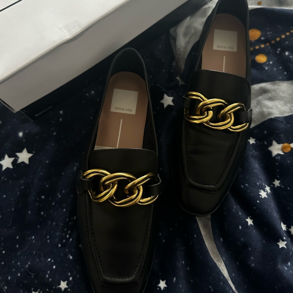 NIB leather Dolce Vida loafers Sz 7.5 *SOLD*
